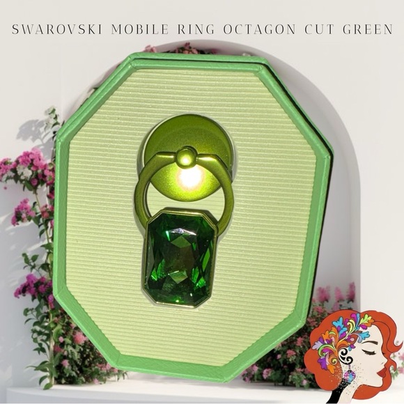 Host Pick Swarovski Green Octagon Mobile Ring - Picture 9 of 9